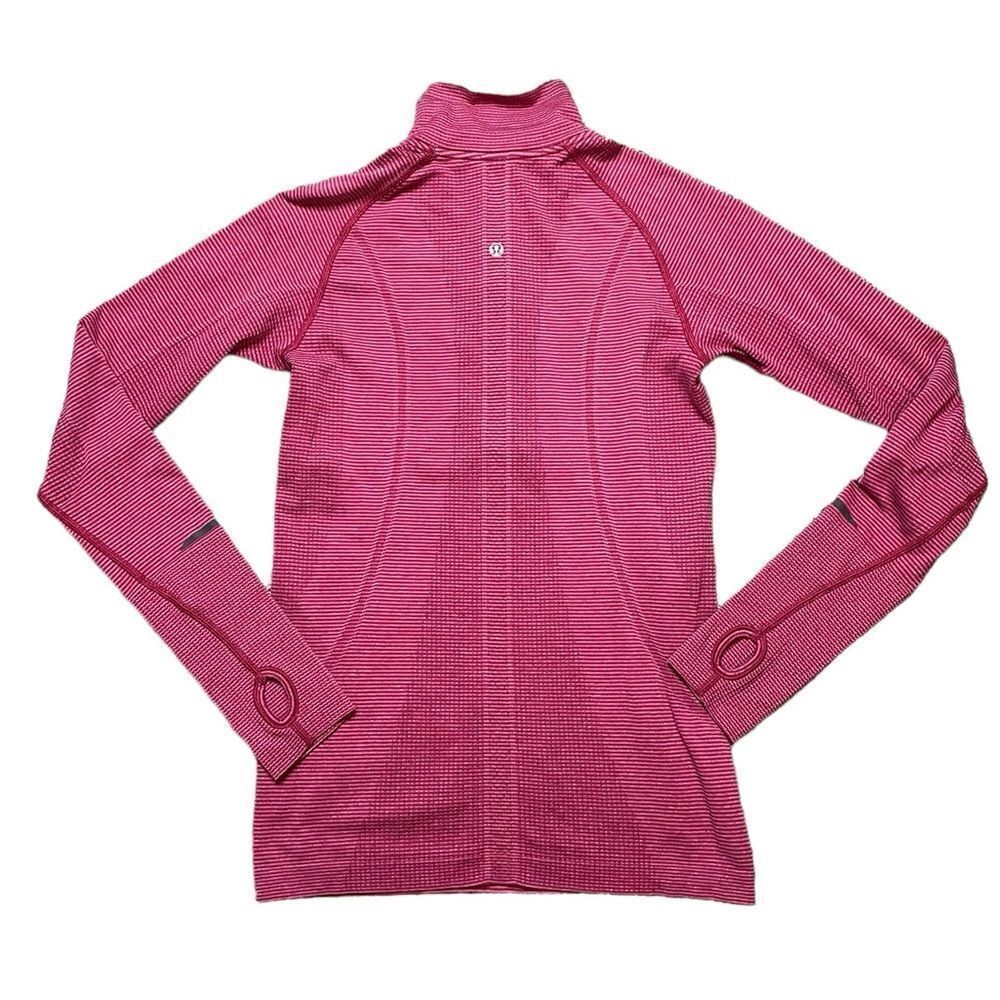 Lululemon Run Swiftly Tech 1/2 Zip Berry Size 8 - image 4